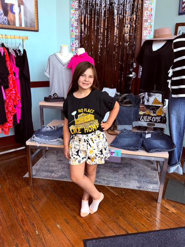 Girls Yellow Jacket Sport Shorts
