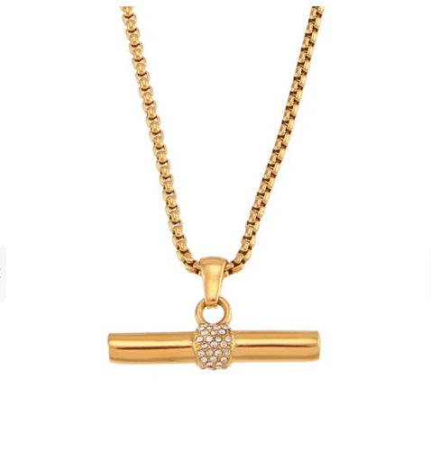 Diamond T Necklace