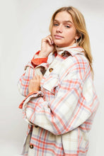 Load image into Gallery viewer, MULTI COLOR PLAID PATCHED SHIRT JACKET