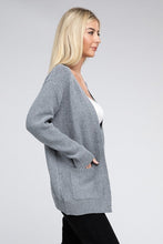 Load image into Gallery viewer, Melange Open Front Sweater Cardigan