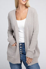 Load image into Gallery viewer, Melange Open Front Sweater Cardigan