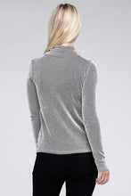 Load image into Gallery viewer, Ribbed Turtle Neck Long Sleeve Top