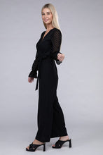 Load image into Gallery viewer, Sheer sleeve and Wide leg Jumpsuit