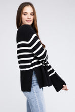 Load image into Gallery viewer, Ribbed Hem Stripe Sweater