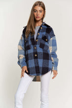 Load image into Gallery viewer, Plaid Chest Pocket Detail Shacket