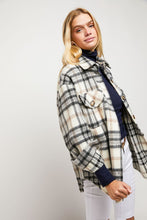 Load image into Gallery viewer, MULTI COLOR PLAID PATCHED SHIRT JACKET