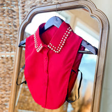 Load image into Gallery viewer, Red w/Pearl Dot Collar