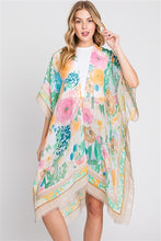 Load image into Gallery viewer, Water Color Floral Kimono -Pastels