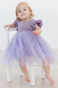 Shimmer Tutu Dress - Lavender