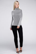 Load image into Gallery viewer, Ribbed Turtle Neck Long Sleeve Top