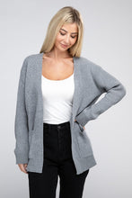 Load image into Gallery viewer, Melange Open Front Sweater Cardigan