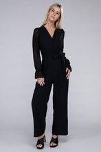 Load image into Gallery viewer, Sheer sleeve and Wide leg Jumpsuit