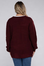 Load image into Gallery viewer, Plus Low Gauge Waffle Open Cardigan Sweater