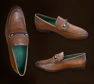 Dallas Leather Loafer- Smoked Cognac