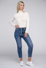 Load image into Gallery viewer, Ribbed Turtle Neck Long Sleeve Top