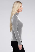 Load image into Gallery viewer, Ribbed Turtle Neck Long Sleeve Top