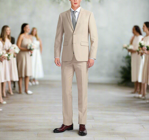 Renoir Suit 201-3 Tan