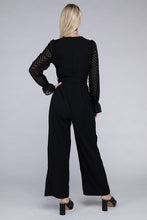 Load image into Gallery viewer, Sheer sleeve and Wide leg Jumpsuit