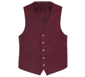 Renoir Vest 201-8 Burgandy