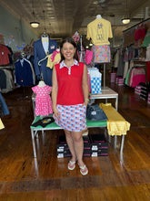 Load image into Gallery viewer, PRE-ORDER Women's Americana Pop UV Protection Sleeveless Polo-Red