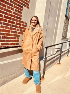 Berkley Double Breasted Trench-Camel