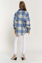 Load image into Gallery viewer, Plaid Chest Pocket Detail Shacket