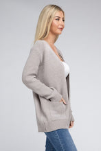 Load image into Gallery viewer, Melange Open Front Sweater Cardigan