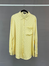 Load image into Gallery viewer, Rhinestone Patch Pocket Blouse Shirt- Yellow