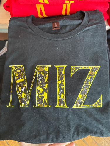 MIZ with Gameday Print - Black