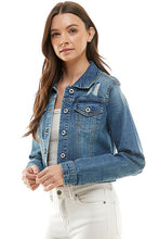 Load image into Gallery viewer, Stretch Denim Jacket - Medium Wash