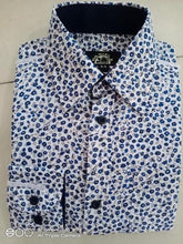 Load image into Gallery viewer, Boys Dress LS Shirt - Blue Floral