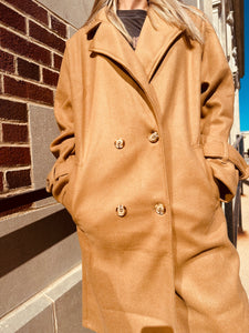 Berkley Double Breasted Trench-Camel