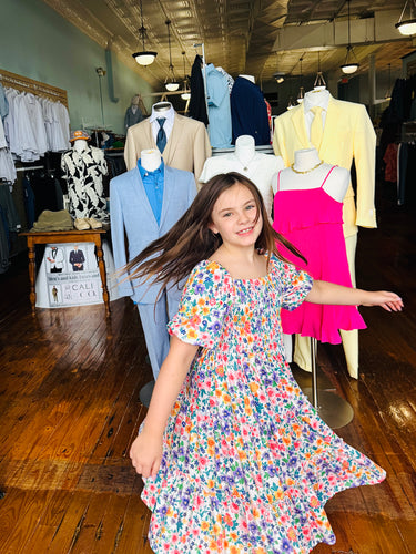 Garden Groove Smocked Dress