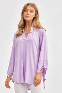 Lizzy 3/4 Sleeve -Lilac