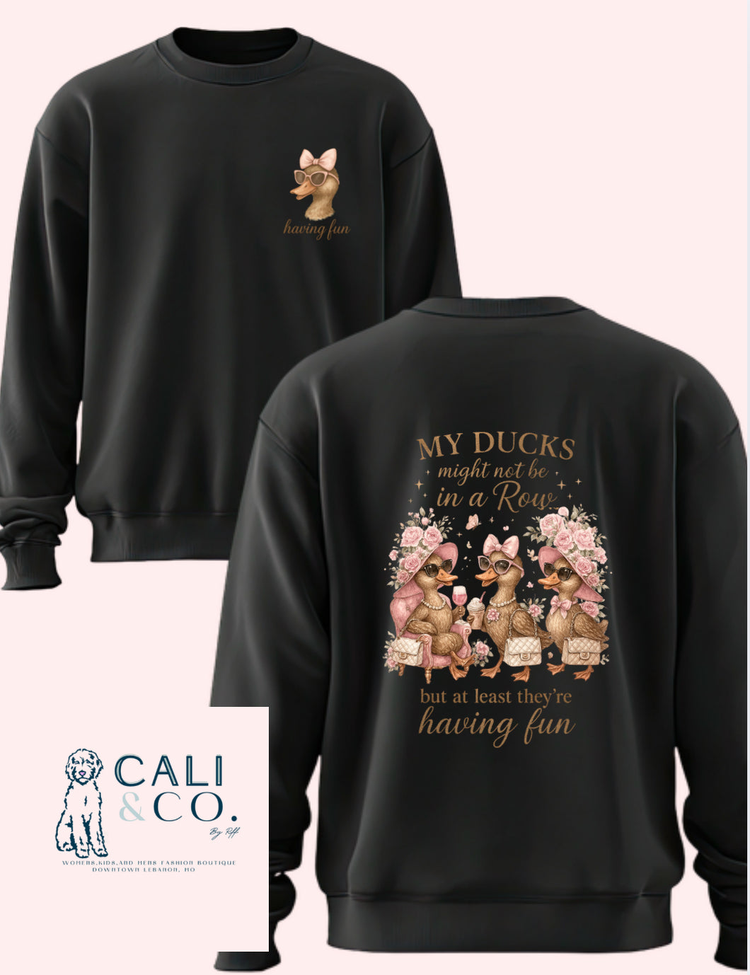 Ducks Having Fun Sweatshirt