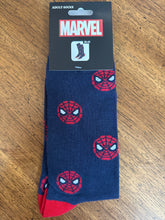 Load image into Gallery viewer, Mens Spiderman Socks -Navt
