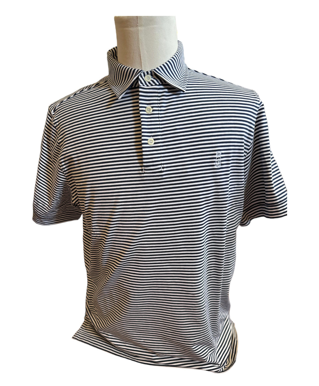 Men’s Classic Polo-Navy/White