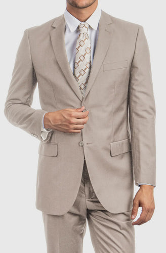 Mens Demonte 2Pc Suit-Tan