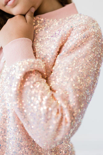 Sequin Jacket - Peach