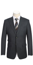 Load image into Gallery viewer, Fine Pinstripe Suit – Black/Olive