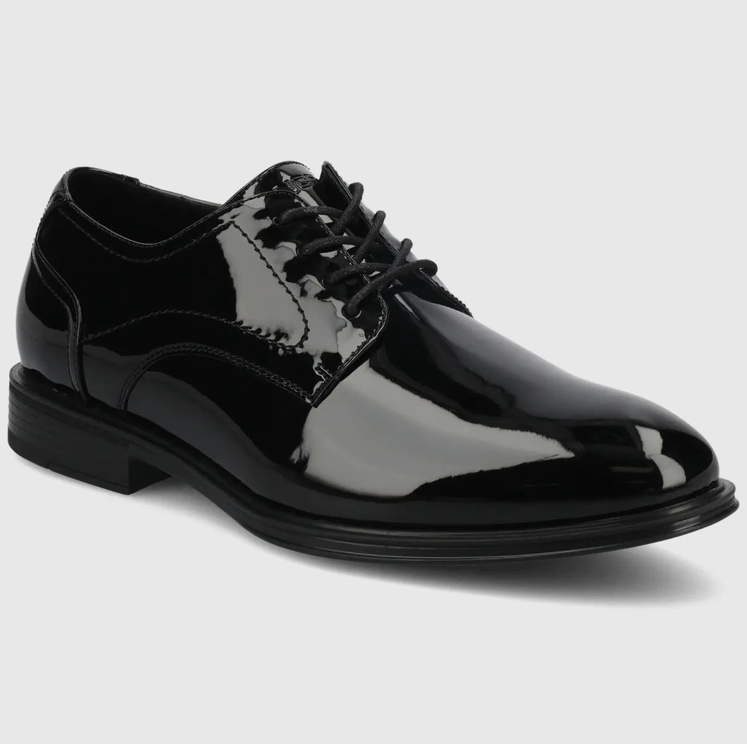 Barclay Plain Toe Oxford- Patent Black ￼￼