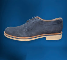 Load image into Gallery viewer, Men&#39;s Rio Perferated Suede Derby- Navy
