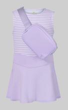 Load image into Gallery viewer, Girls Tank, Skort, Belt Bag Set Lilac