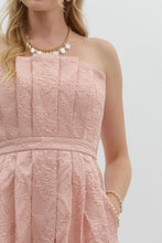 Load image into Gallery viewer, Jaquard Strapless Midi-Blush