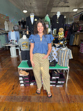 Load image into Gallery viewer, Polka Dot Barrel Jeans -Latte/White