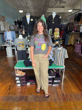 Load image into Gallery viewer, Polka Dot Barrel Jeans -Latte/White