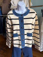 Load image into Gallery viewer, Uptown Girl Jacket - BWStripe Denim