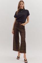 Load image into Gallery viewer, Dark Leopard Embroidered Pant