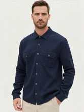 Load image into Gallery viewer, Mens Textured Shirt Jack- Orion Blue