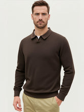 Load image into Gallery viewer, Mens Modern Johnny Rugby Sweater -Brown